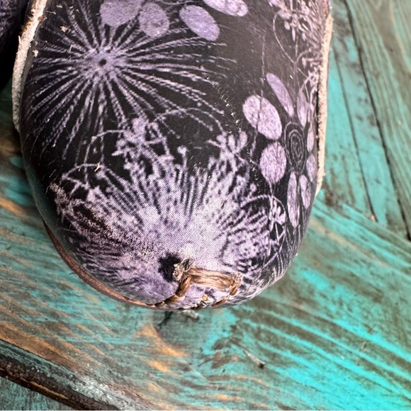 Rovers Womens Size 40 EUR Grey Leather Zip Laces Floral Steampunk Ankle Boots - Picture 3 of 16